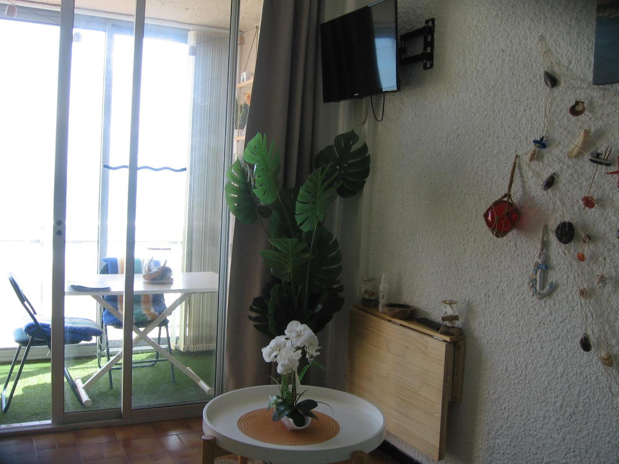 Studio Vue Sur La Mer Au 6Eme Et Dernier Etage Canet-en-Roussillon Dış mekan fotoğraf